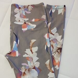 Athleta Multicolor Floral Leggings Sz Med - Like new condition